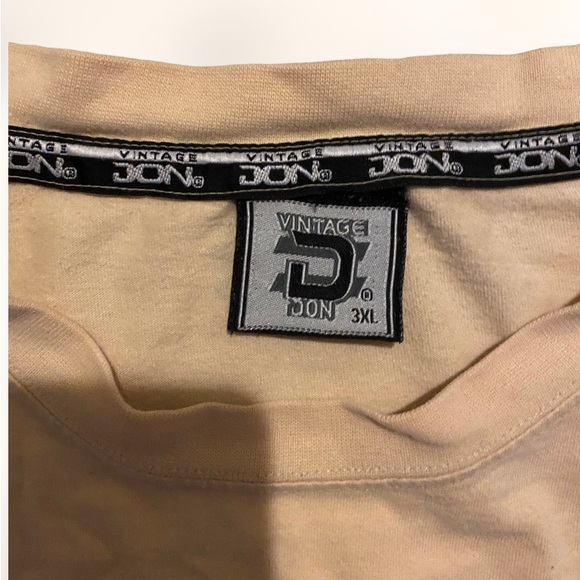 Vintage don 3-d puff print embroidered double sided longsleeve shirt mens 3XL - Picture 9 of 9